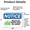 Signmission Recycled Water Used On Lawns Sign With Symbol, 10 in W x Rectangle, Vinyl Decal OS-2PACK-NS-D-710-L-18006 - alternate 5